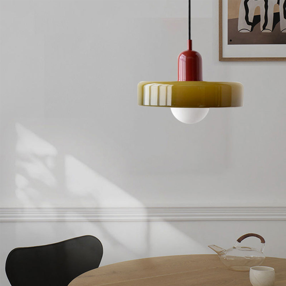 Bauhaus ColorGlass – Pendellampe i Farvet Glas med Ikonisk Bauhaus Design til Moderne Indretning