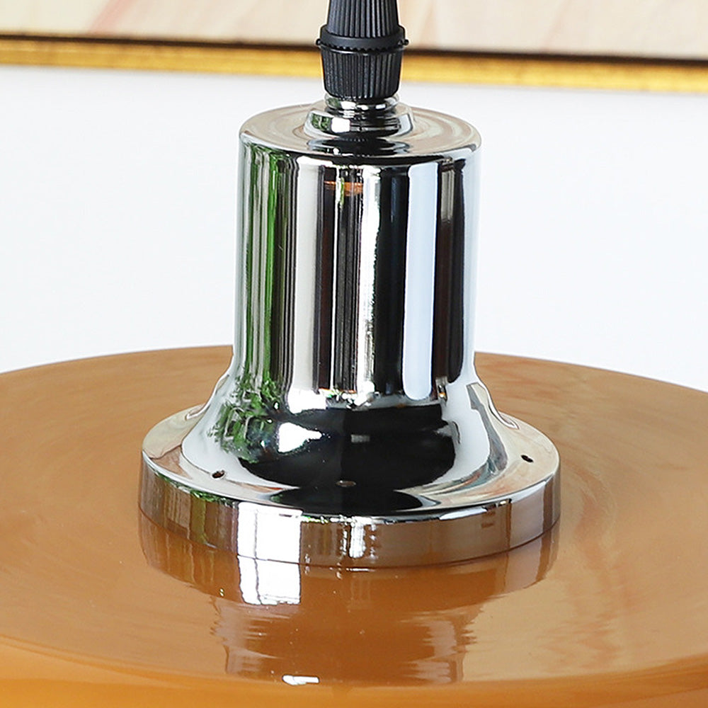 Bauhaus – Vintage Pendellampe i Kaffefarvet Glas til Spisestue og Stue
