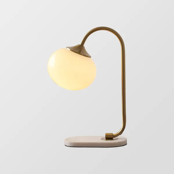 Skumfidus bordlampe i metal og glas – Moderne stilfuld lampe til stue, soveværelse og kontor