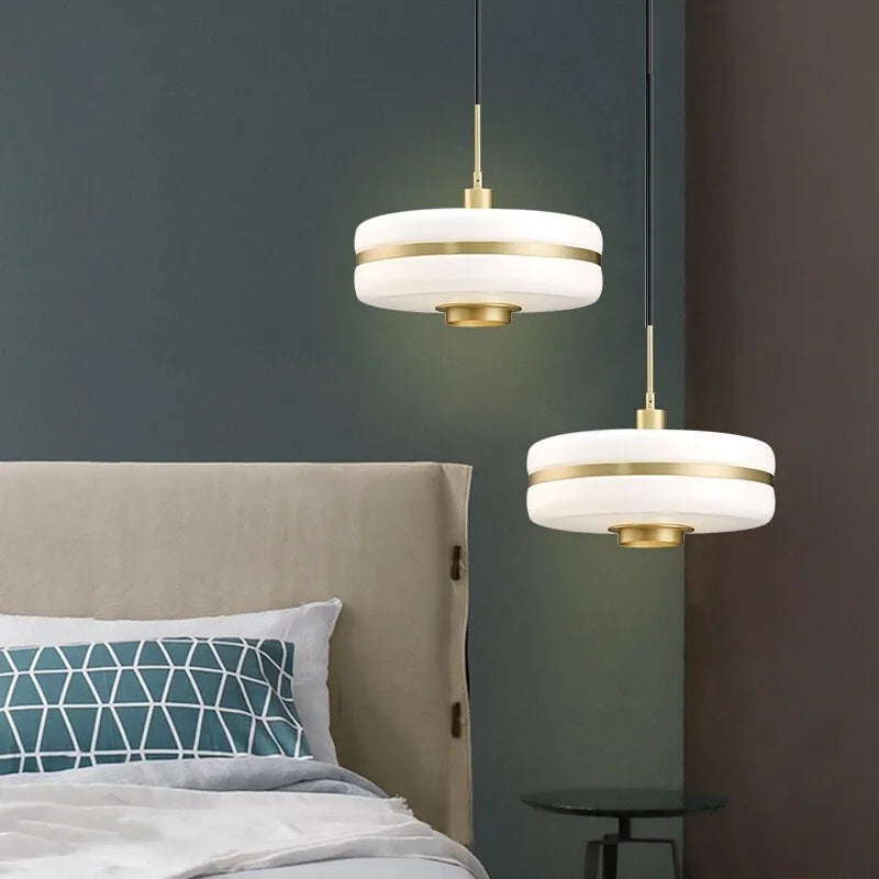Nordisk Luksus Glaspendel – Elegant Loftlampe til Spisestue, Køkken og Stue