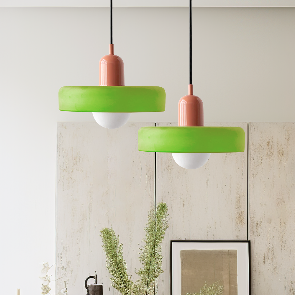 Bauhaus ColorGlass – Pendellampe i Farvet Glas med Ikonisk Bauhaus Design til Moderne Indretning