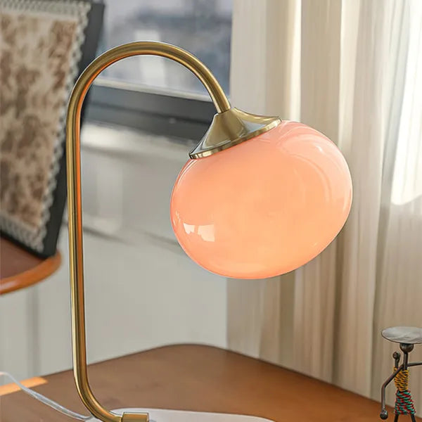 Skumfidus bordlampe i metal og glas – Moderne stilfuld lampe til stue, soveværelse og kontor