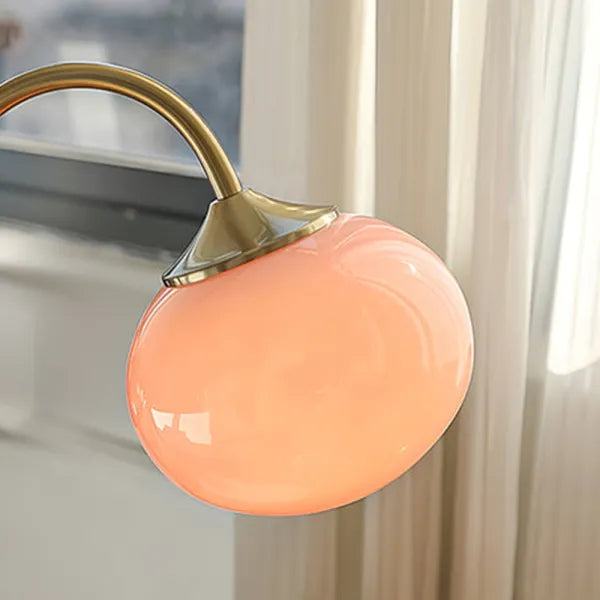 Skumfidus bordlampe i metal og glas – Moderne stilfuld lampe til stue, soveværelse og kontor