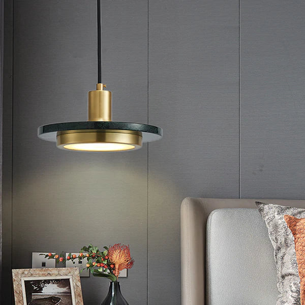 MarbleGlow – Moderne Pendellampe i Enkel Marmor Design til Spisestue og Stue