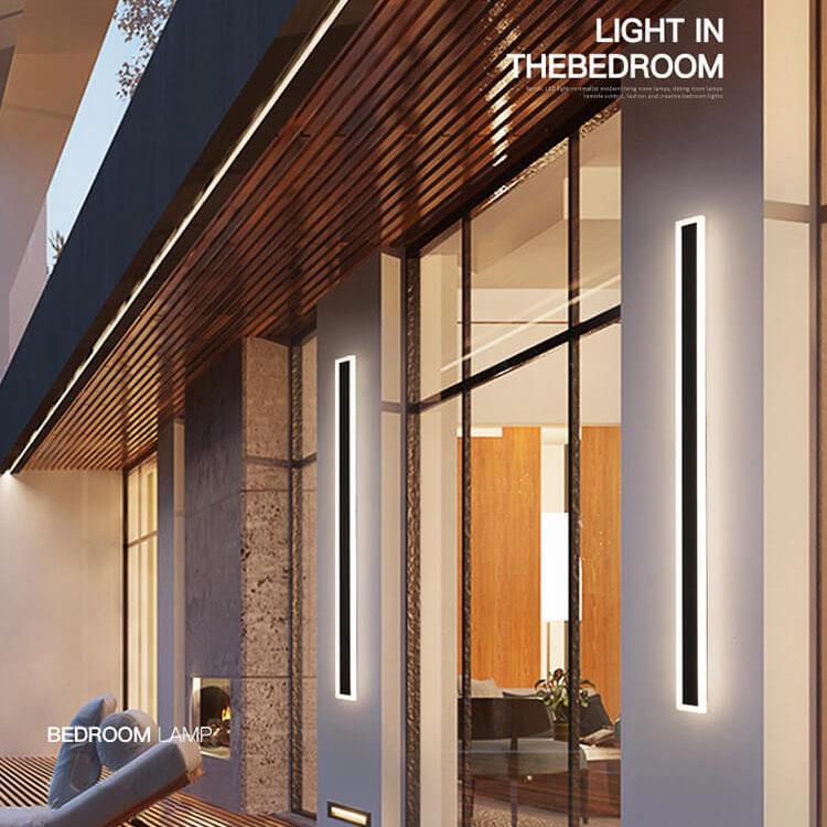 AcrylicGlow Wall – Moderne Udendørs Væglampe i Holdbart Akryl til Facade, Have og Terrasse