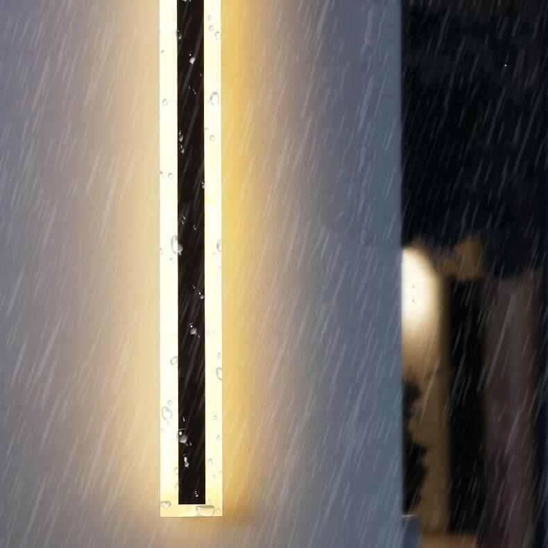 AcrylicGlow Wall – Moderne Udendørs Væglampe i Holdbart Akryl til Facade, Have og Terrasse