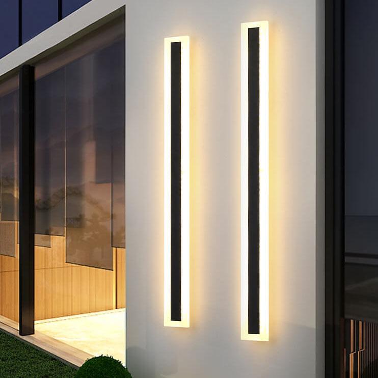 AcrylicGlow Wall – Moderne Udendørs Væglampe i Holdbart Akryl til Facade, Have og Terrasse