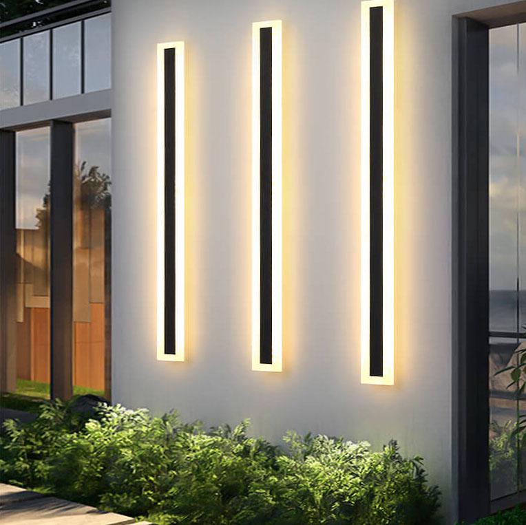 AcrylicGlow Wall – Moderne Udendørs Væglampe i Holdbart Akryl til Facade, Have og Terrasse