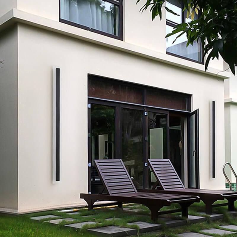 AcrylicGlow Wall – Moderne Udendørs Væglampe i Holdbart Akryl til Facade, Have og Terrasse