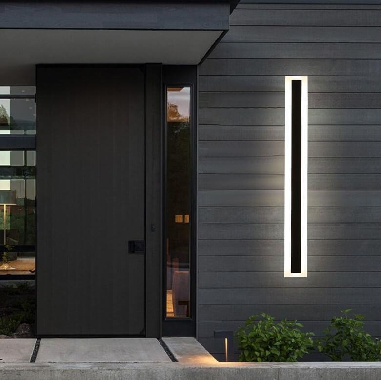 AcrylicGlow Wall – Moderne Udendørs Væglampe i Holdbart Akryl til Facade, Have og Terrasse