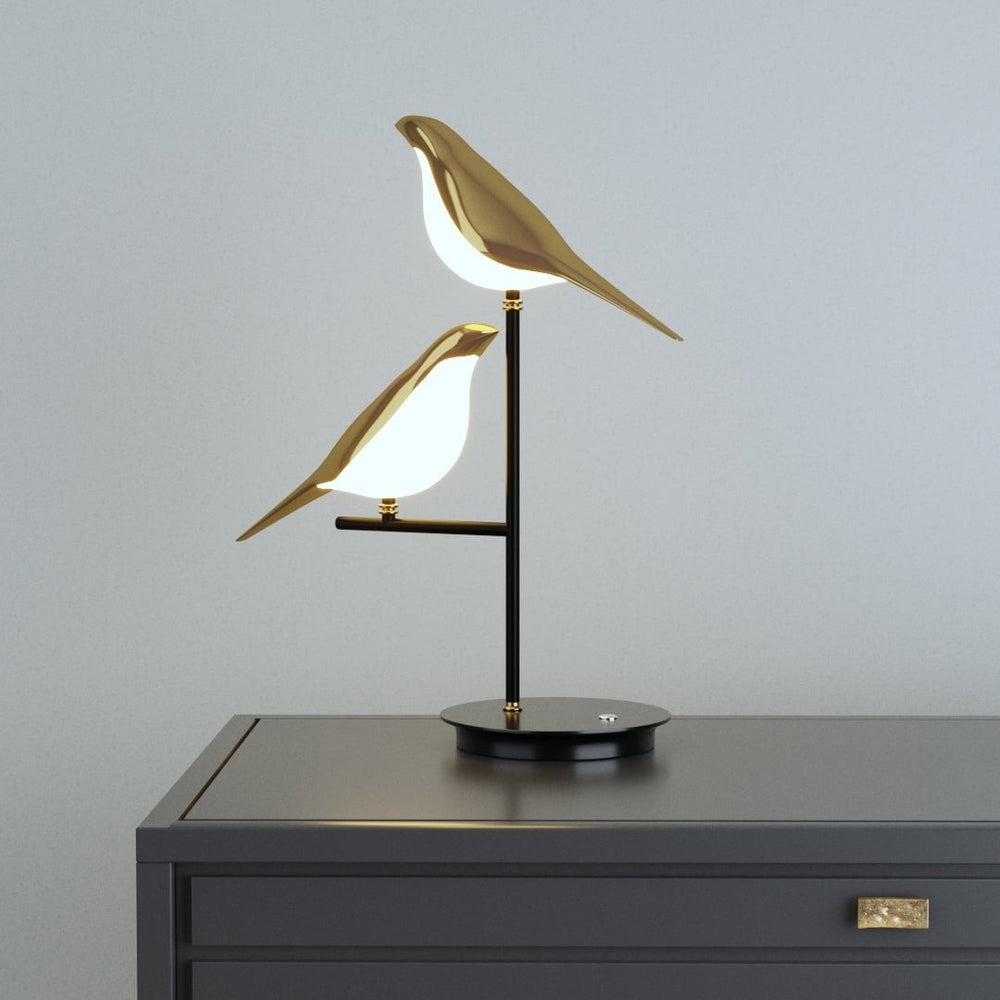 MisterBird Glow dekorativ LED bordlampe – Unikt fugledesign til hygge og moderne indretning