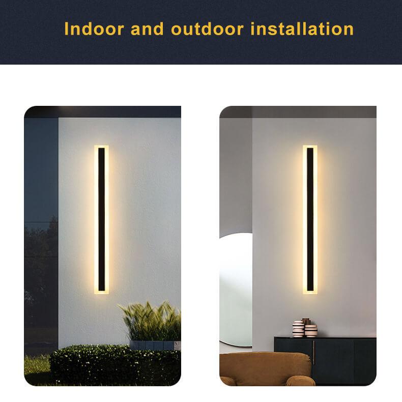AcrylicGlow Wall – Moderne Udendørs Væglampe i Holdbart Akryl til Facade, Have og Terrasse