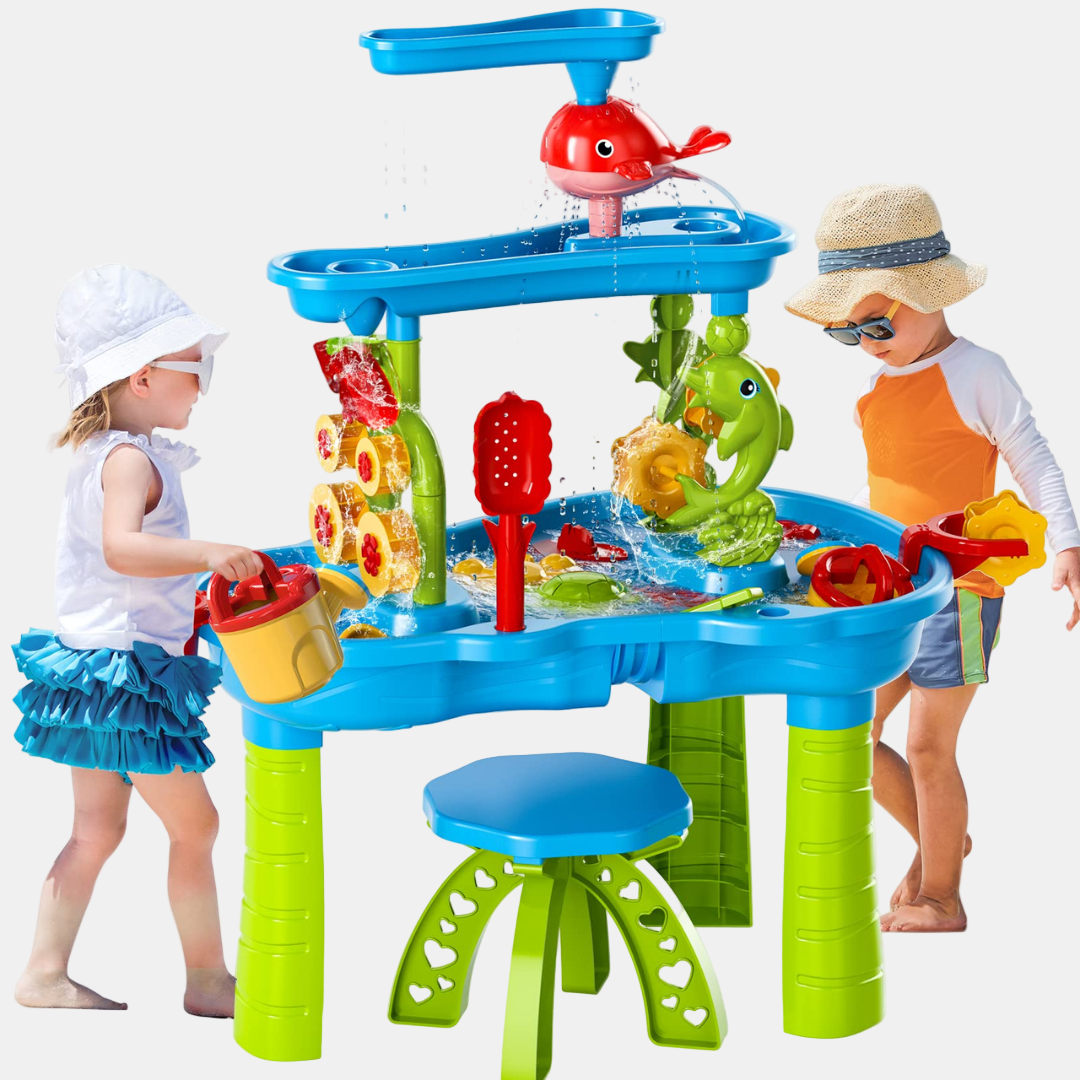 AquaSand Table – 3-Lags Sand- & Vandbord til Børn | Kreativ Leg & Udforskning