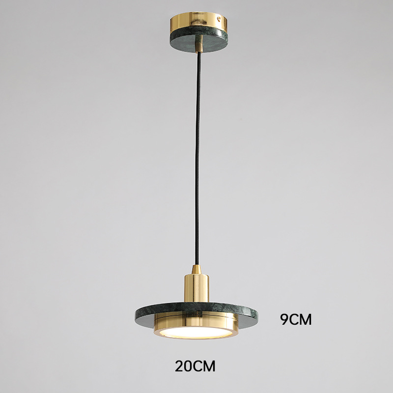 MarbleGlow – Moderne Pendellampe i Enkel Marmor Design til Spisestue og Stue