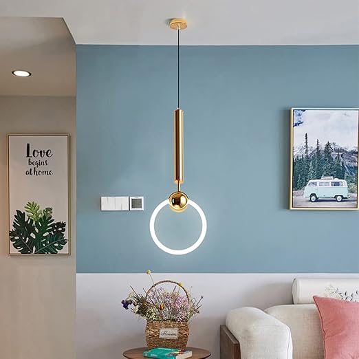 Nordic Simple – Enkel LED Pendellampe i Moderne Nordisk Design til Spisestue og Stue