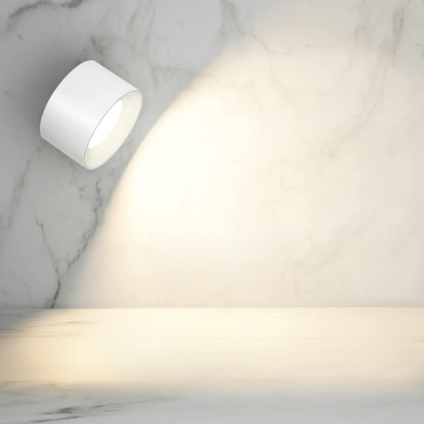 EasyStick Glow – Trådløs LED Væglampe med Nem Montering til Fleksibel Belysning Inde og Ude
