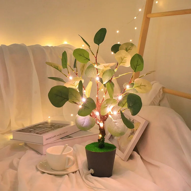 Julegren LED natlys – Dekorativ hyggelig lampe til stue, soveværelse og gang