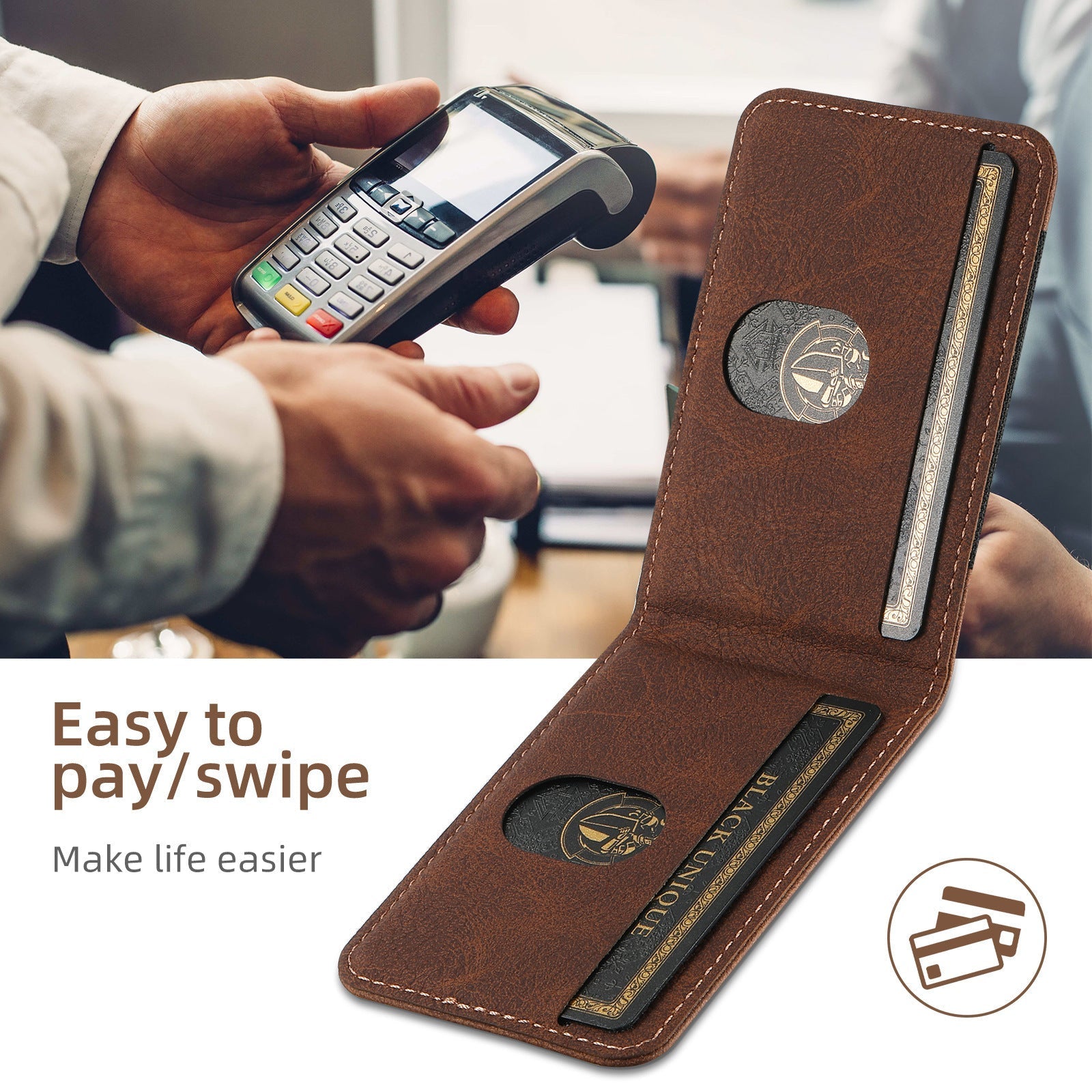 LuxLeather Etui - Elegant Læder Telefonatui med MagSafe