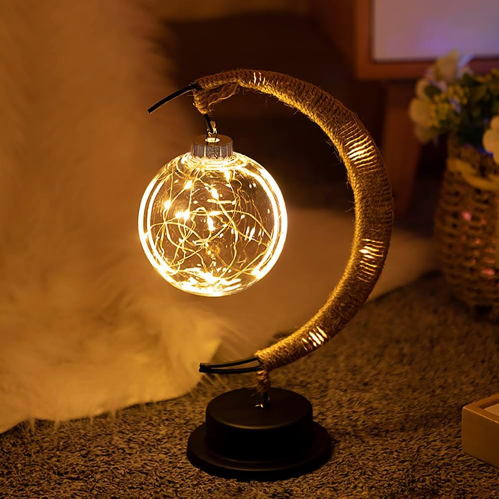 Enchanted Moon – Dekorativ Månelampe med Magisk Glød til Hygge og Stemningsfuld Indretning