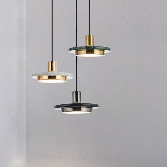 MarbleGlow – Moderne Pendellampe i Enkel Marmor Design til Spisestue og Stue