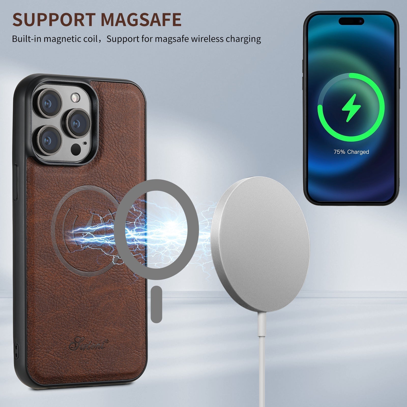 LuxLeather Etui - Elegant Læder Telefonatui med MagSafe