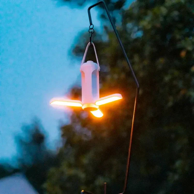 Udendørs bærbar campinglanterne – Praktisk LED lampe til have, terrasse og camping