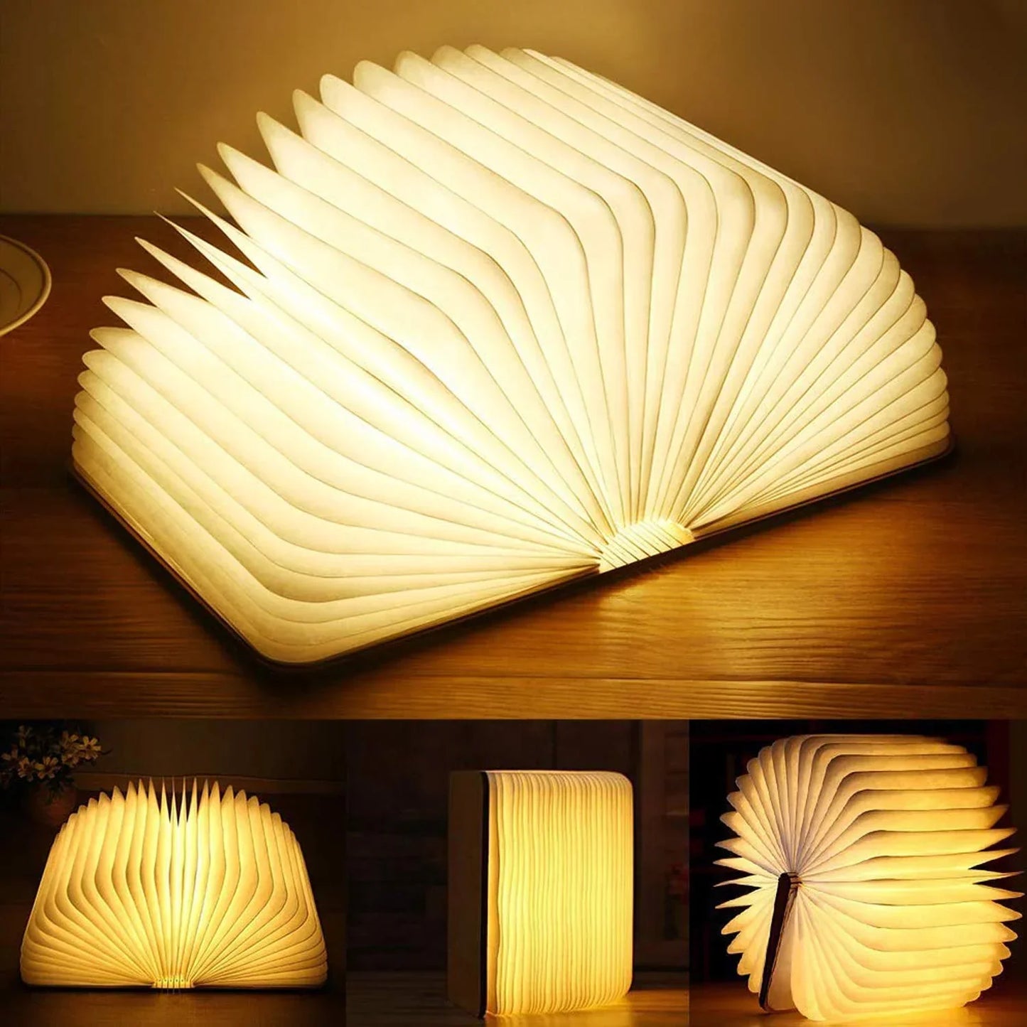 MagicBook Light – Kreativ Lampe i Bogdesign med Fortryllende Glød til Hygge og Dekorativ Indretning
