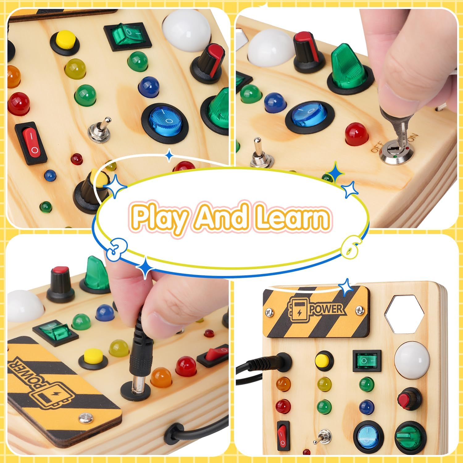 Montessori Mini Pultebord - Opdage med Kreative Lys