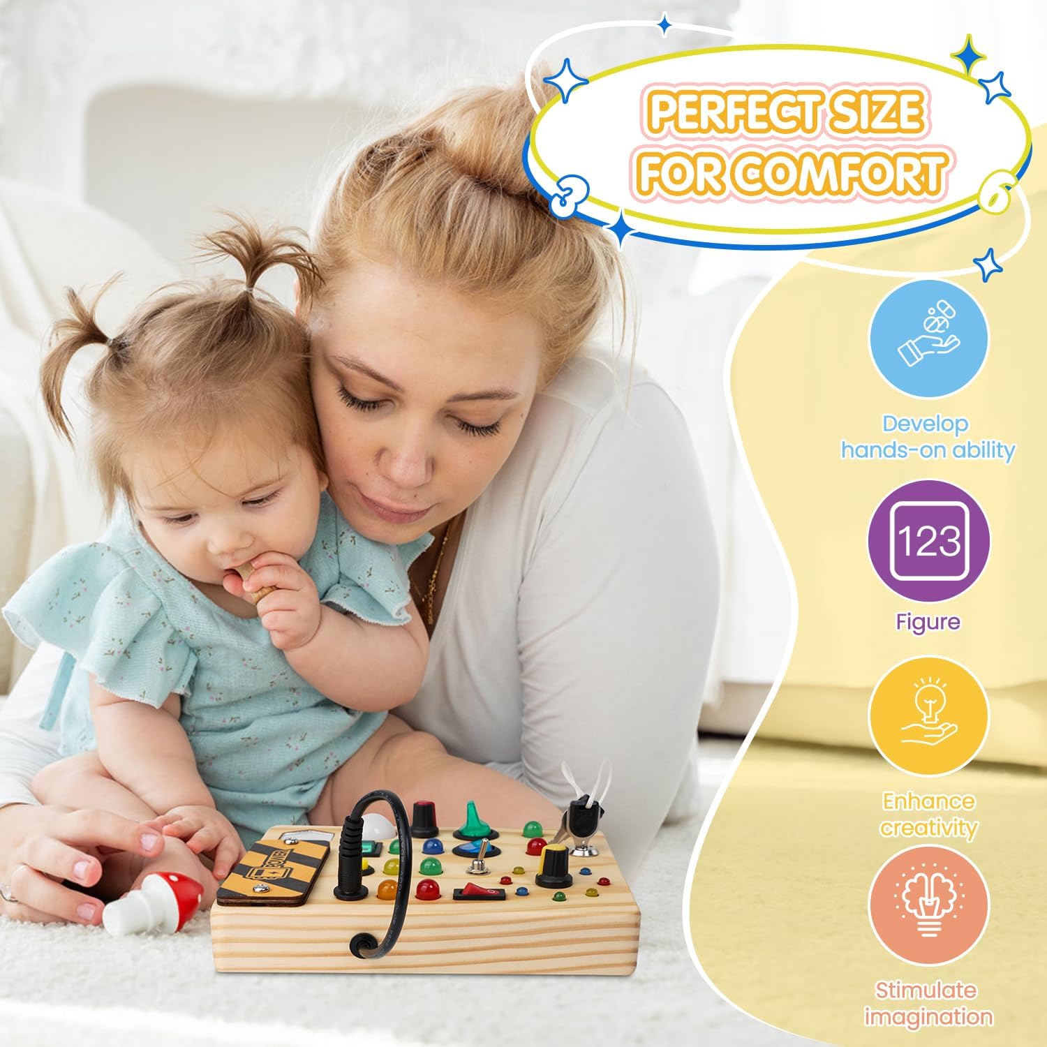 Montessori Mini Pultebord - Opdage med Kreative Lys