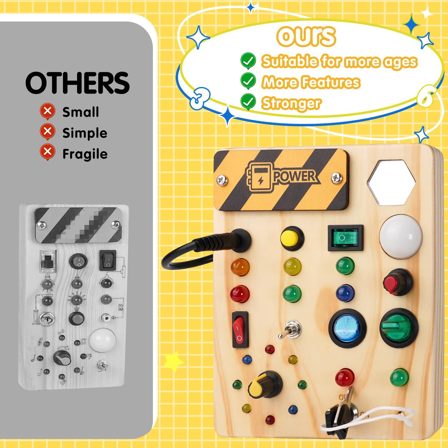 Montessori Mini Pultebord - Opdage med Kreative Lys