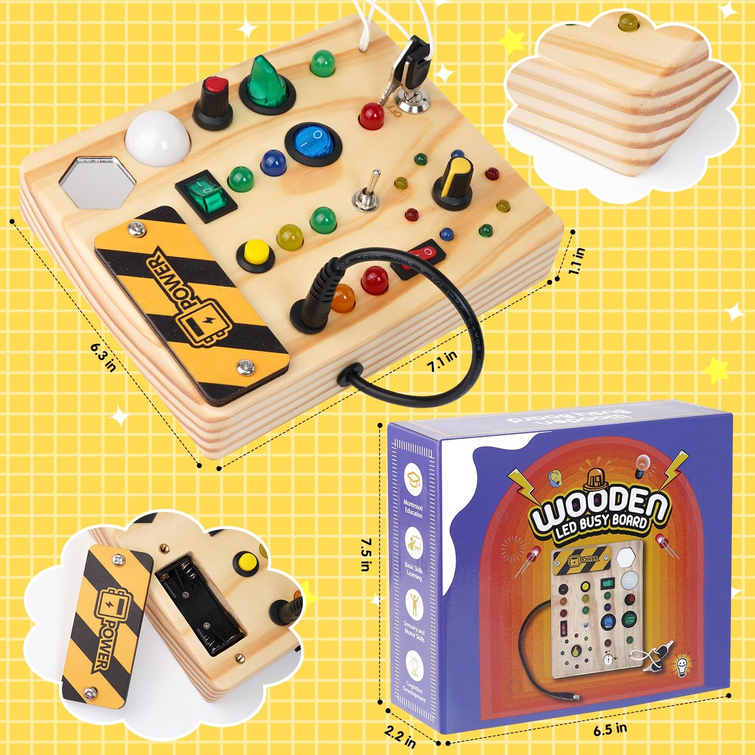 Montessori Mini Pultebord - Opdage med Kreative Lys