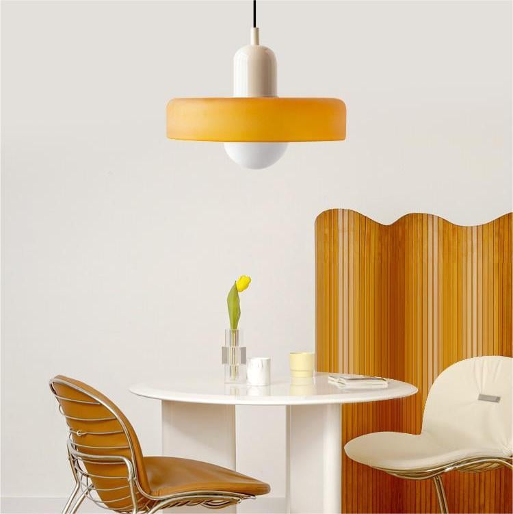 Bauhaus ColorGlass – Pendellampe i Farvet Glas med Ikonisk Bauhaus Design til Moderne Indretning