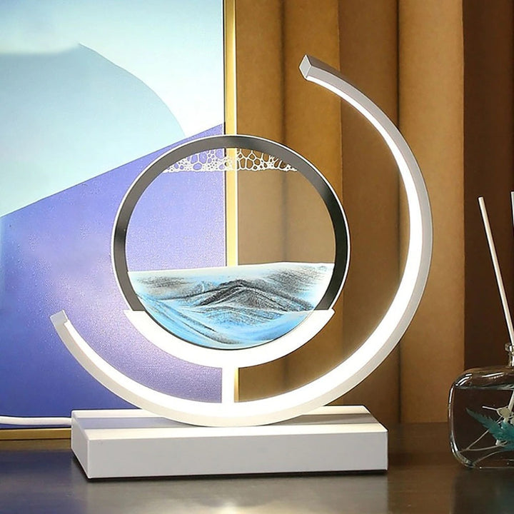 Sandlight Flow – Unik Bordlampe med Kviksand-Effekt til Moderne og Dekorativ Indretning