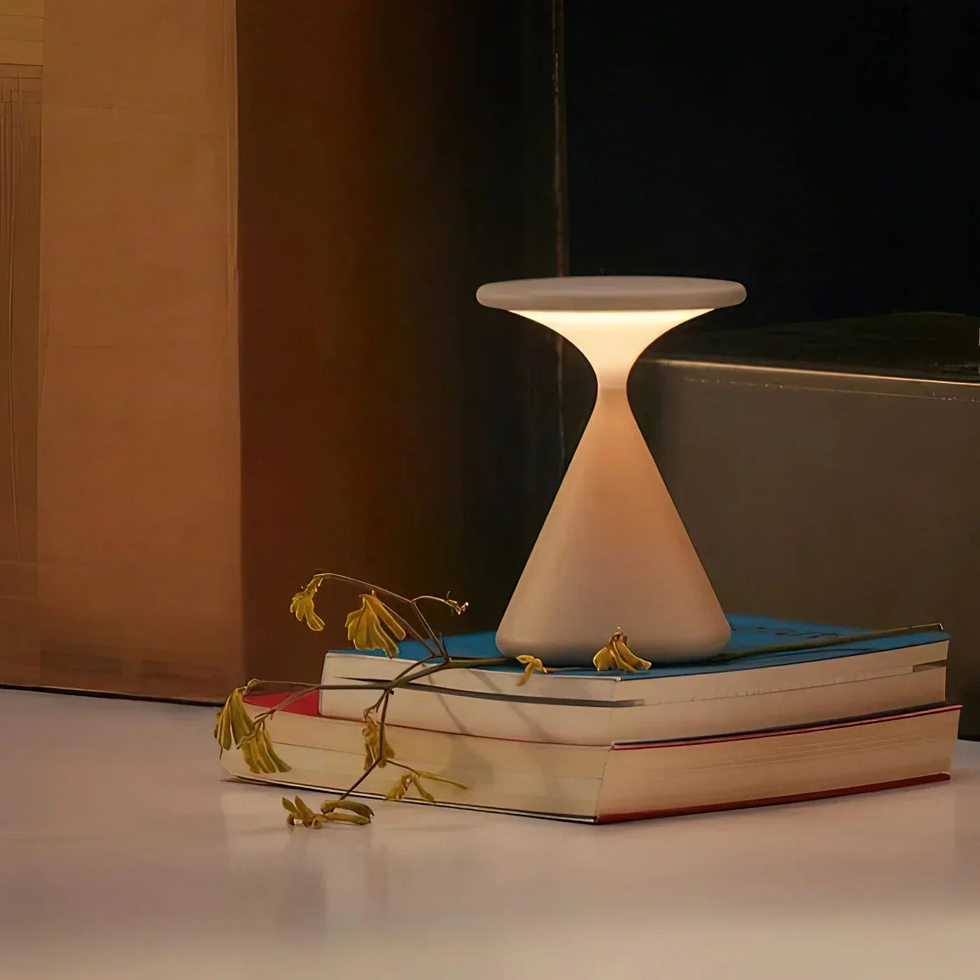 Aeron Timeglas ledningsfri bordlampe – Moderne stilfuld lampe til stue, soveværelse og kontor