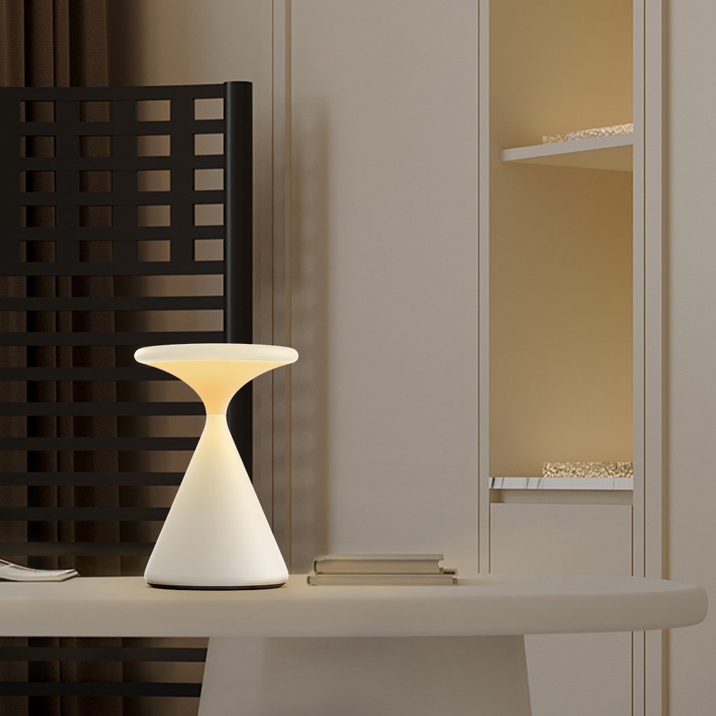 Aeron Timeglas ledningsfri bordlampe – Moderne stilfuld lampe til stue, soveværelse og kontor