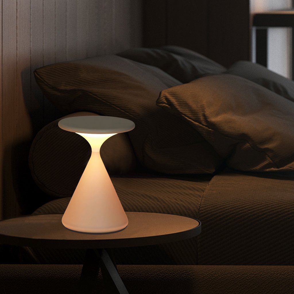 Aeron Timeglas ledningsfri bordlampe – Moderne stilfuld lampe til stue, soveværelse og kontor