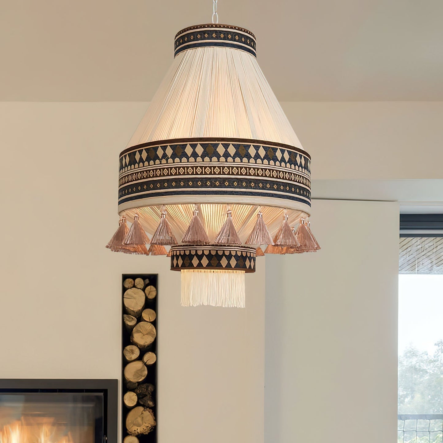 BohoLight – Pendellampe med Frynser i Boheme Design til Stue og Spisestue
