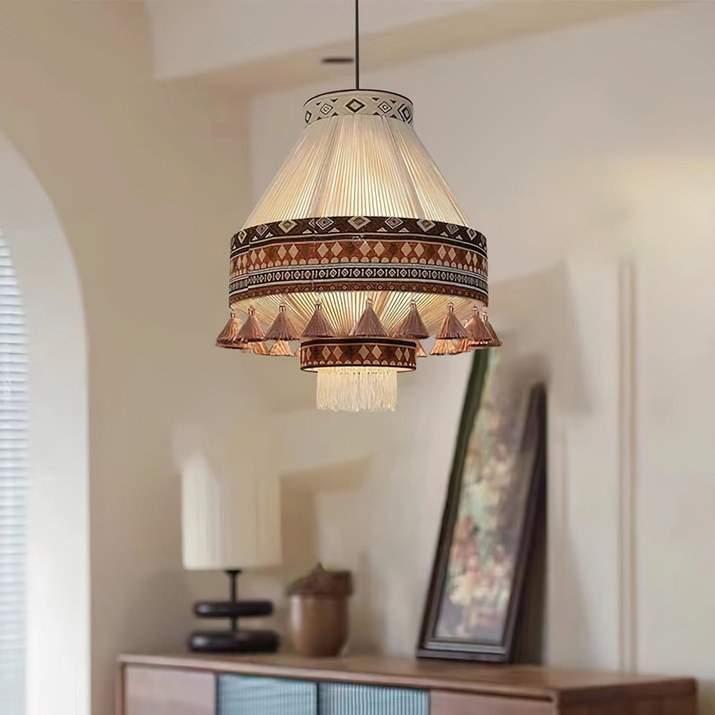 BohoLight – Pendellampe med Frynser i Boheme Design til Stue og Spisestue