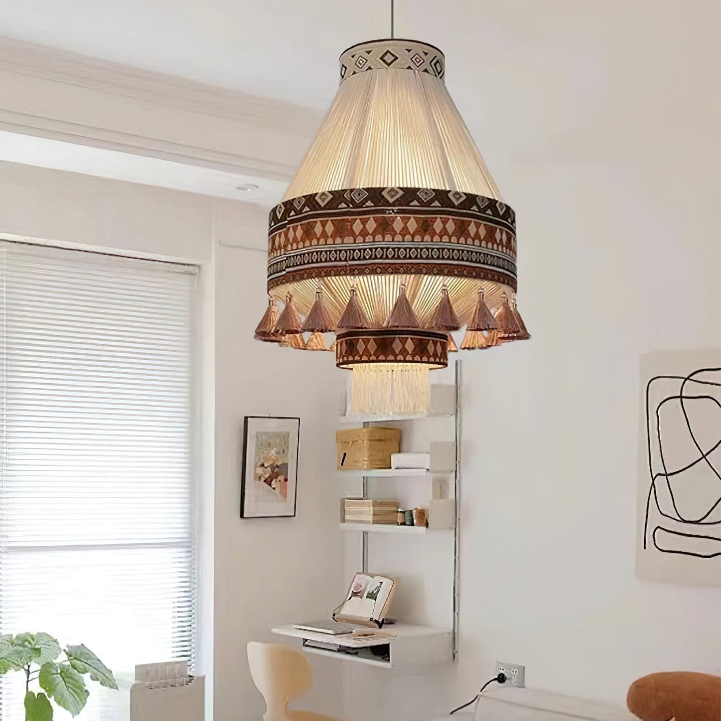 BohoLight – Pendellampe med Frynser i Boheme Design til Stue og Spisestue