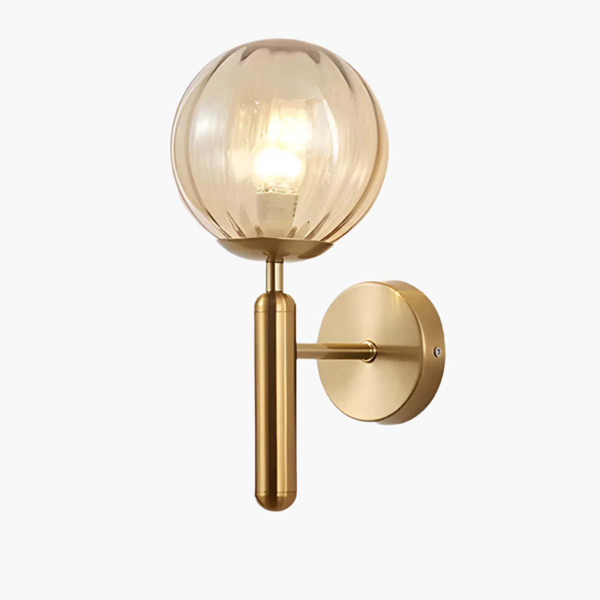 Clair Glow – Elegant Væglampe i Forarbejdet Glas til Moderne og Klassisk Indretning