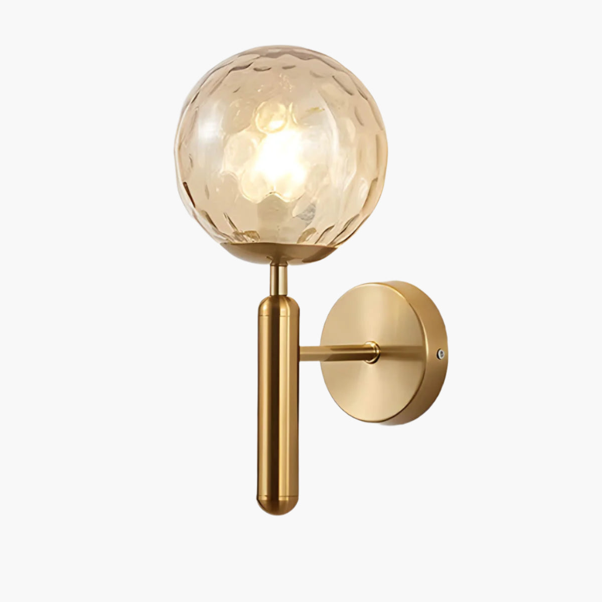 Clair Glow – Elegant Væglampe i Forarbejdet Glas til Moderne og Klassisk Indretning
