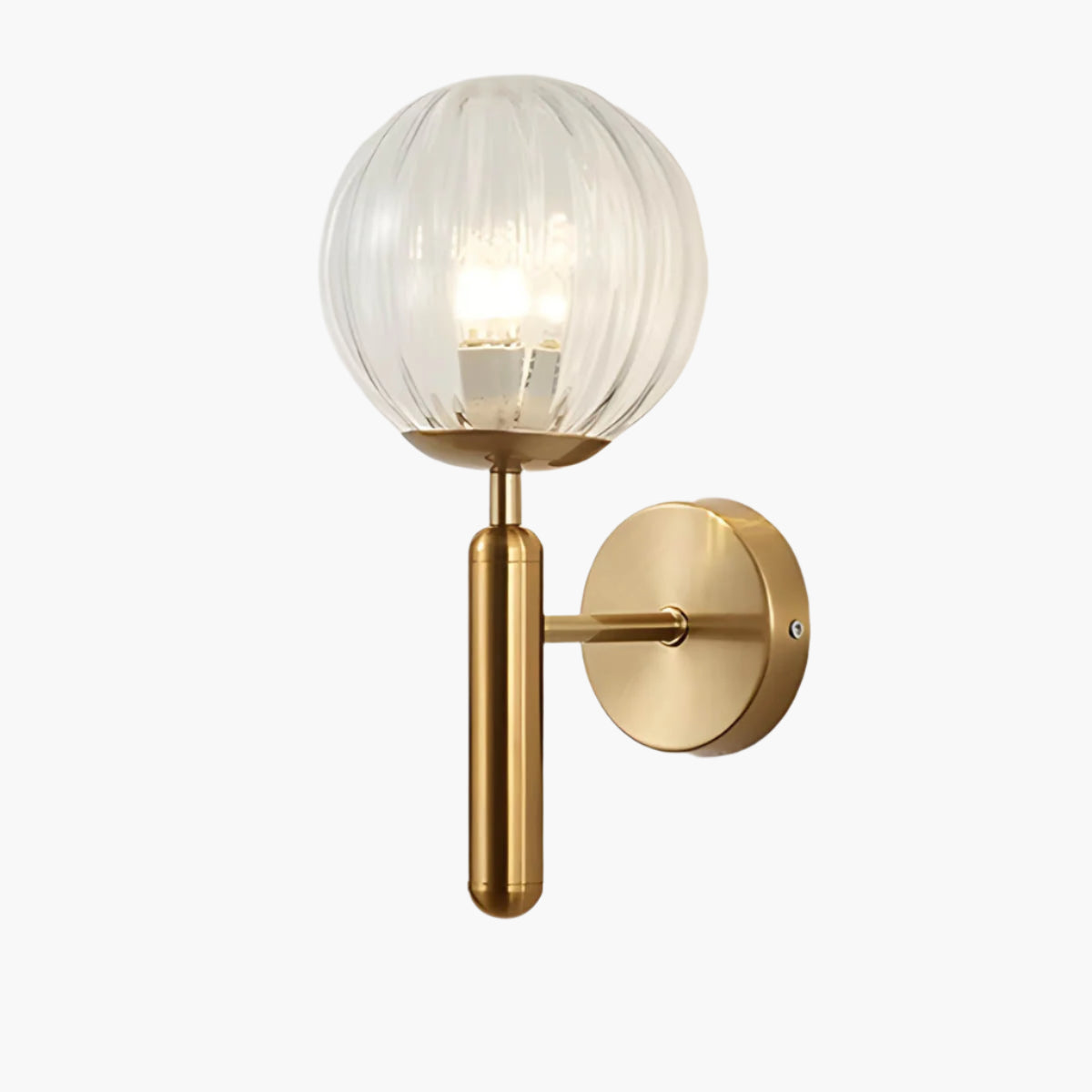 Clair Glow – Elegant Væglampe i Forarbejdet Glas til Moderne og Klassisk Indretning