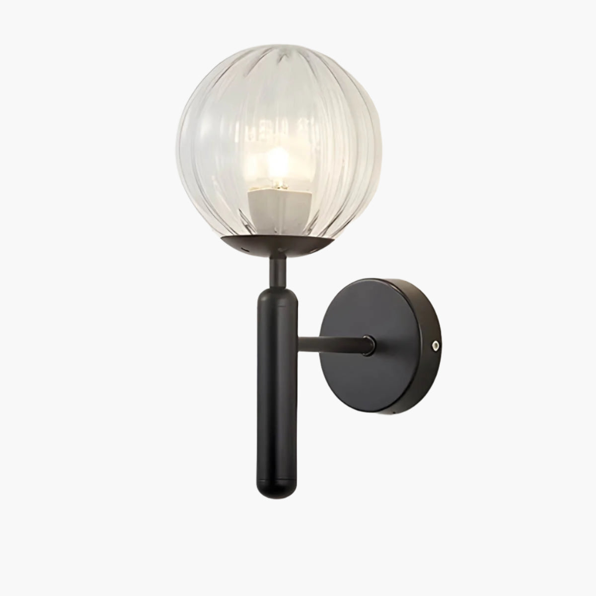 Clair Glow – Elegant Væglampe i Forarbejdet Glas til Moderne og Klassisk Indretning