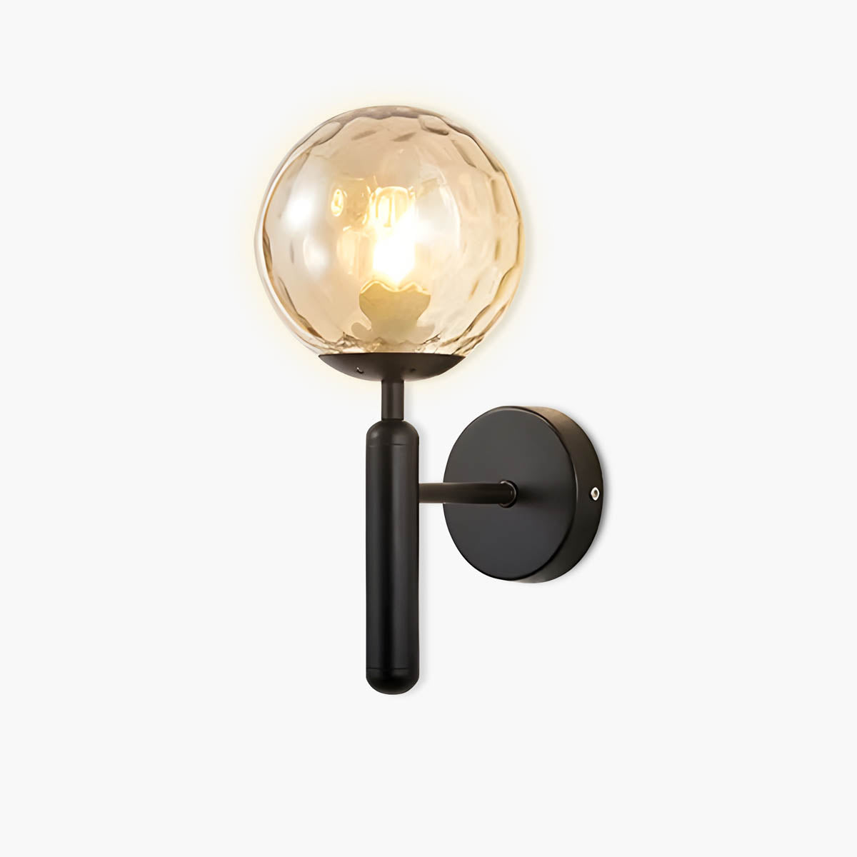 Clair Glow – Elegant Væglampe i Forarbejdet Glas til Moderne og Klassisk Indretning