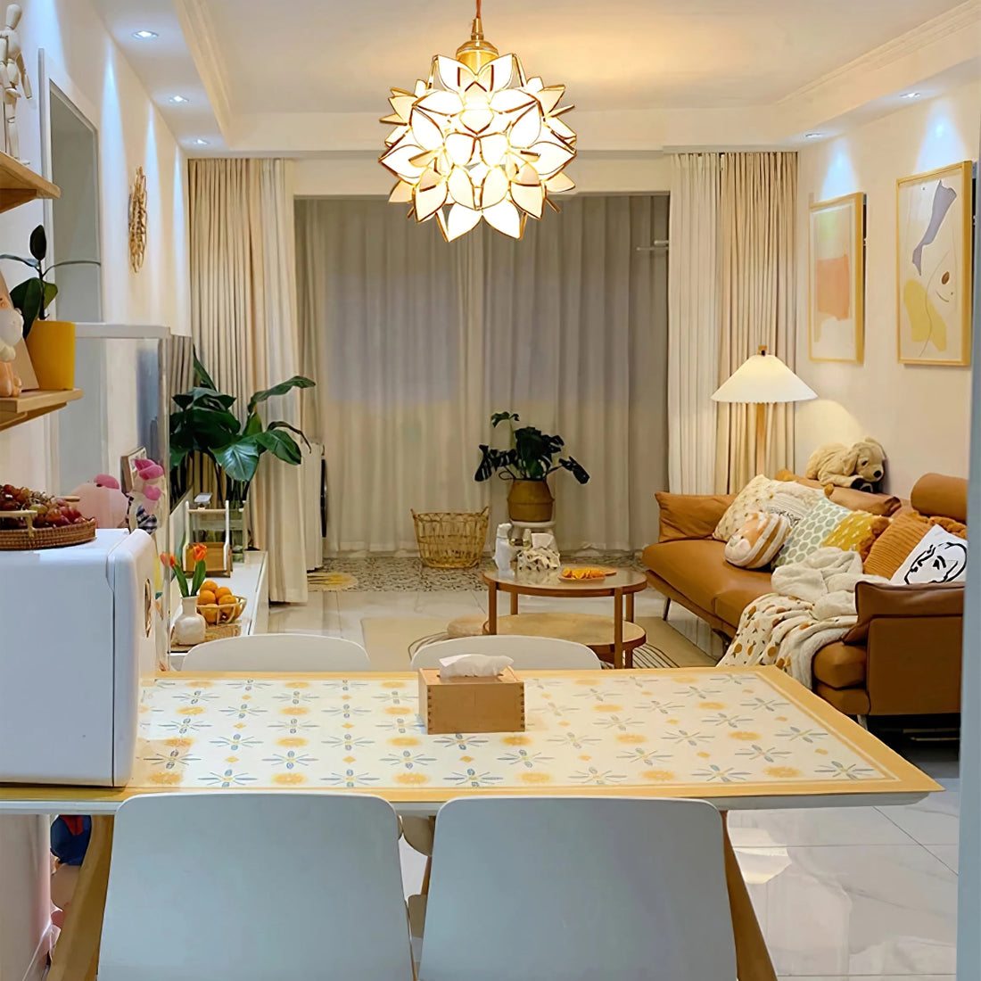 Kapiz – Elegant Pendellampe i Moderne Design til Spisestue, Køkken og Stue