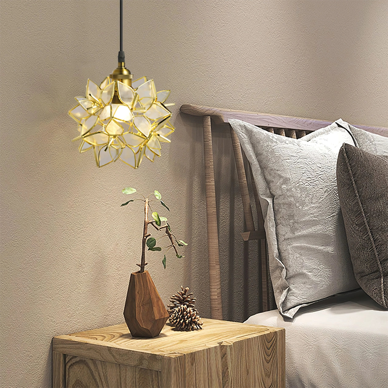 Kapiz – Elegant Pendellampe i Moderne Design til Spisestue, Køkken og Stue