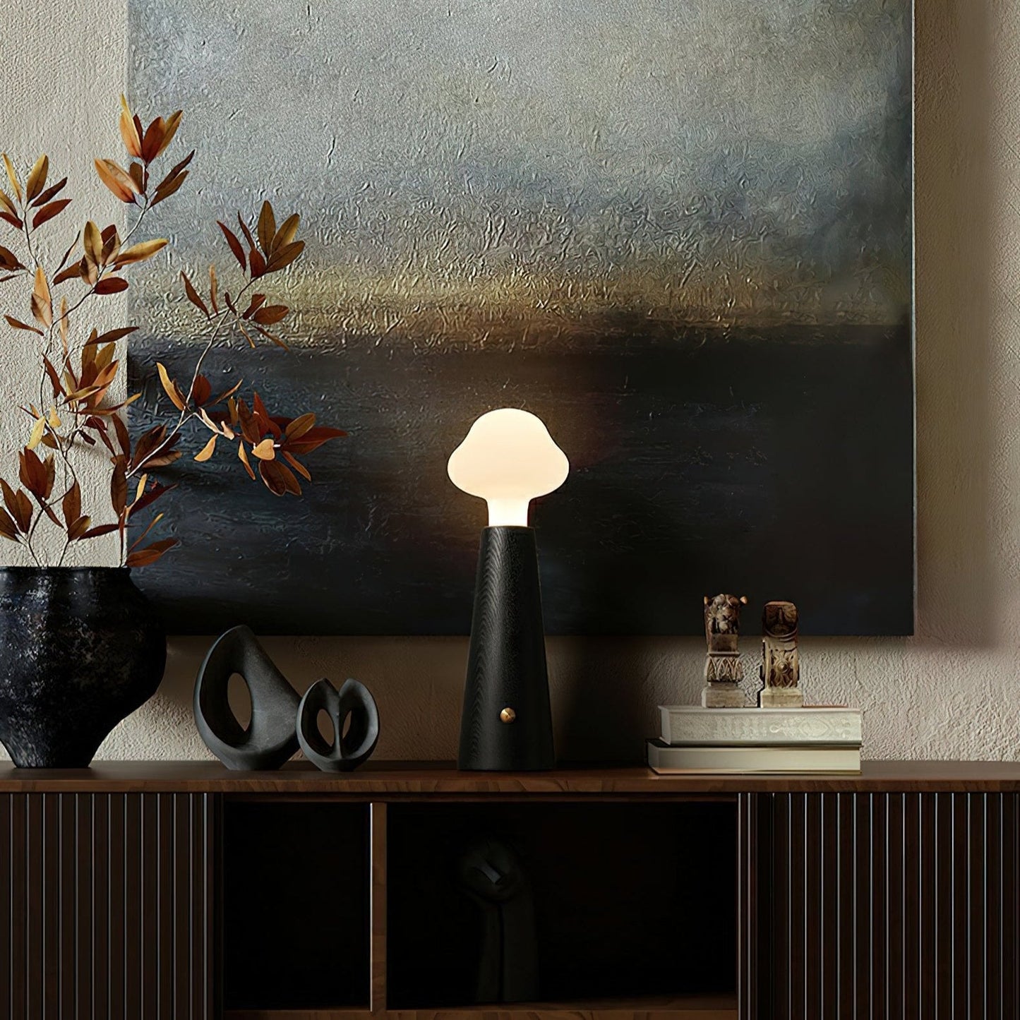 Cloudlet Glow – Blød og Elegant Bordlampe i Skyinspireret Design til Hygge og Moderne Indretning
