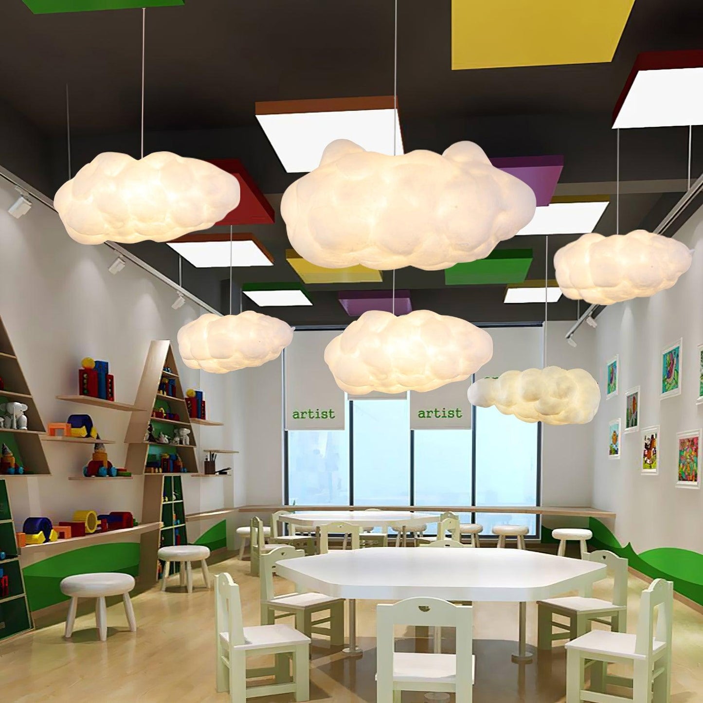 CloudyGlow – Moderne Pendellampe i Blødt Skyinspireret Design til Hygge og Stemning