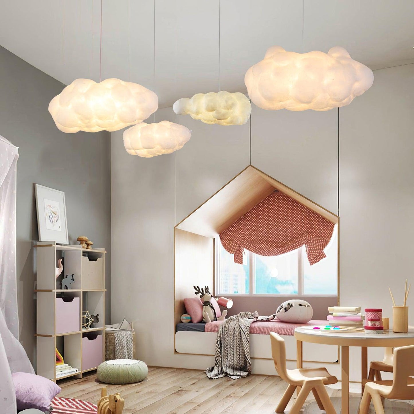 CloudyGlow – Moderne Pendellampe i Blødt Skyinspireret Design til Hygge og Stemning