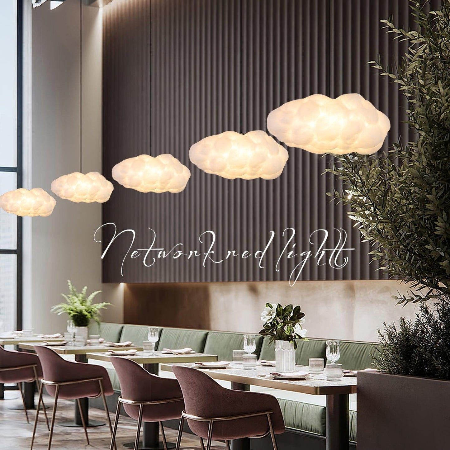 CloudyGlow – Moderne Pendellampe i Blødt Skyinspireret Design til Hygge og Stemning